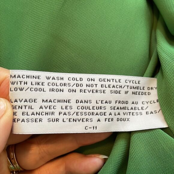 Tulle green polyester summer dress - Picture 6 of 8